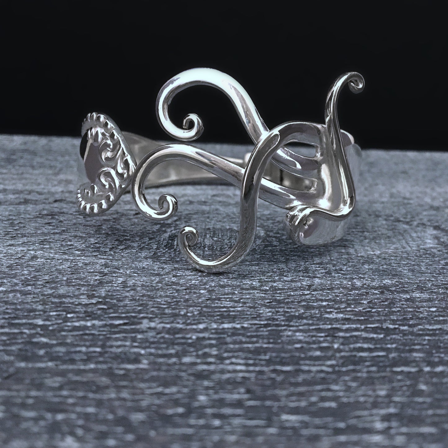 Abstract 4 Fork Bracelet