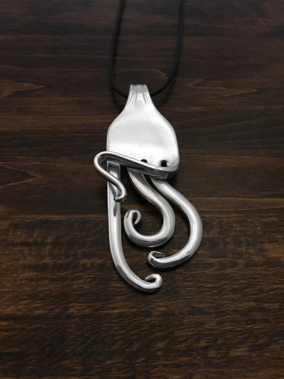 Abstract 5 Fork Necklace