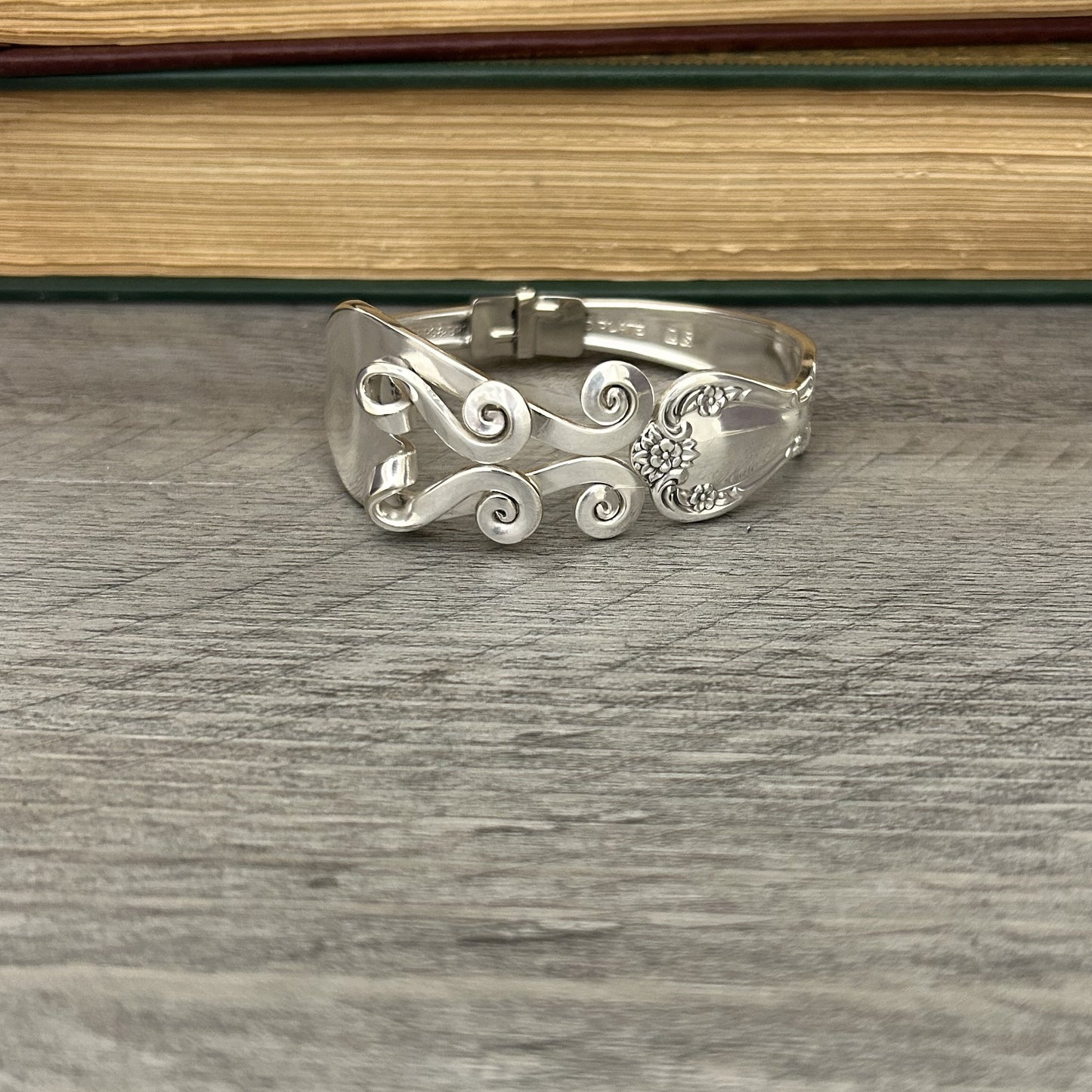 Cascading Spirals Premium Fork Bracelet