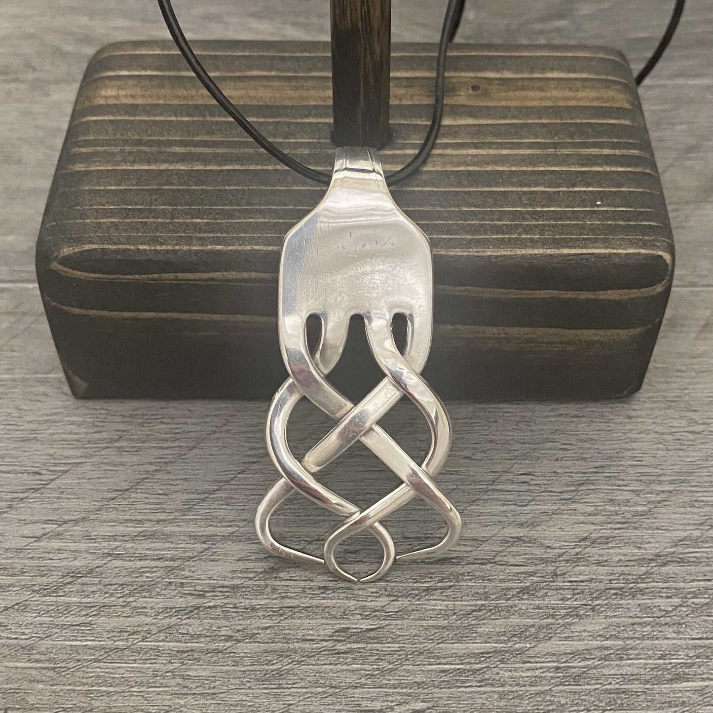 Celtic Weave Silverware Necklace